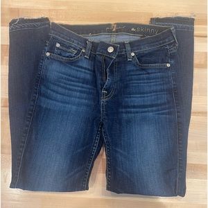 7 for all mankind size 28 skinny